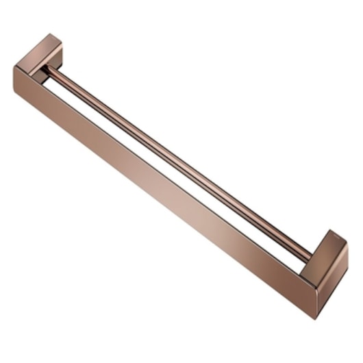 Porta Toalha Duplo 67,6cm Flat Cobre Polido Docol - Imagem principal - ff4396a0-c37d-4c6f-93c9-fd6c0cff638a