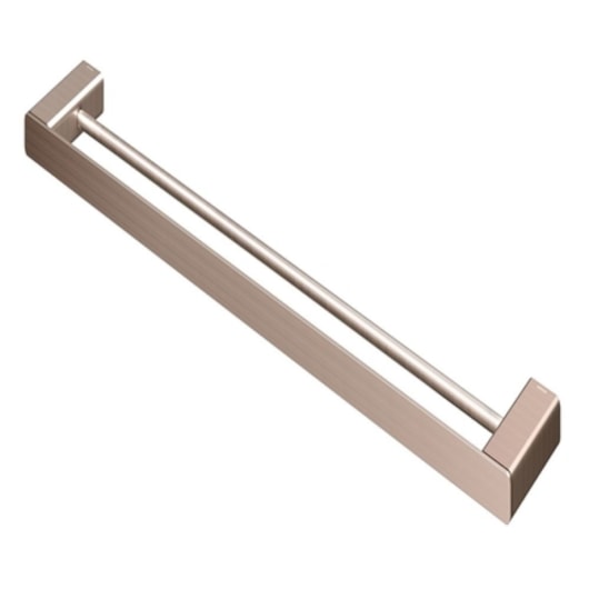 Porta Toalha Duplo Flat Cobre Escovado Docol - Imagem principal - e79e9f6b-3c9a-4a26-a1aa-8533fdc27b1a