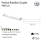 Porta Toalha Duplo Horus 450 Cromada Fani Metais - 5a5e73b8-cbc0-488e-a025-edcf4d5f3345