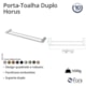 Porta Toalha Duplo Horus 450 Cromada Fani Metais - cb3880c8-cbae-4638-bd49-d161686088ff