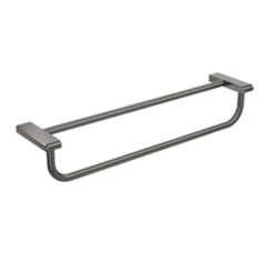 Porta Toalha Duplo You Grafite Fosco Matte Deca 60cm