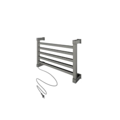 Porta Toalha Elétrica Bilateral e Bivolt Top Niquel Escovado Thermo