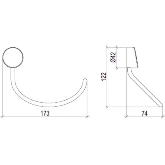 Porta Toalha Formato Argola Flex Cromado 2049 C27 Lorenzetti - Imagem principal - 3ba2c512-78e2-4963-b313-391a202e0e6e