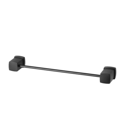 Porta Toalha Linear Curto Block Preto Meber