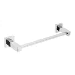 Porta Toalha Linear Simples Athena 32cm Cromado Meber