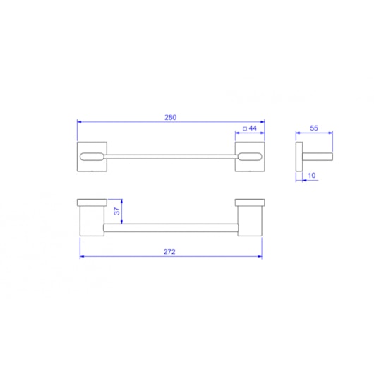 Porta Toalha Polo Gold Deca 20cm - Imagem principal - 79776e68-2018-43b6-a890-283baff4b830