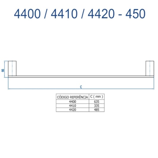 Porta Toalha Reto Curto Horus 450 4410 D'oro Vecchio Fani - Imagem principal - 279da60c-170e-43dc-a04b-b24d254f87cb