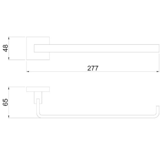 Porta Toalha Rosto Barra Vogue 2045 C98 Cromada Lorenzetti - Imagem principal - c43c9b87-4134-4674-b23b-019b35c8b832