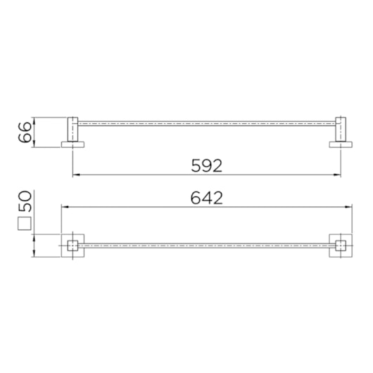 Porta Toalha Square Ouro Polido Docol - Imagem principal - 03b50464-4001-4a1e-ac1c-a416be5bc155