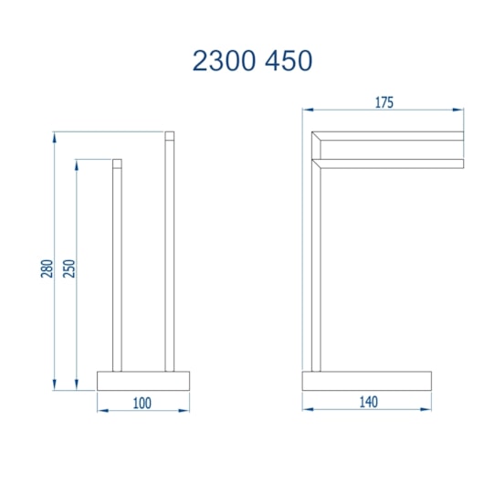 Porta-Toalhas De Bancada Quadrado Horus Champagne Fani - Imagem principal - 5e5f78e0-297f-4ec7-8740-91ac0fc5023d