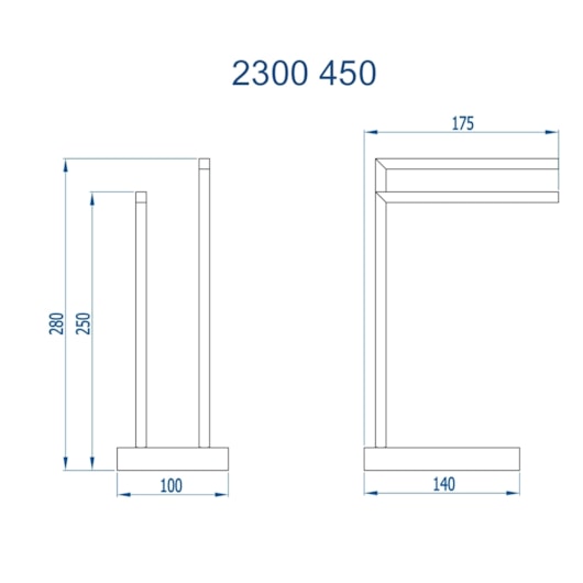 Porta-Toalhas De Bancada Quadrado Horus Champanhe Fani - Imagem principal - 7667be85-aafa-490b-bf5d-2fe16325df0e