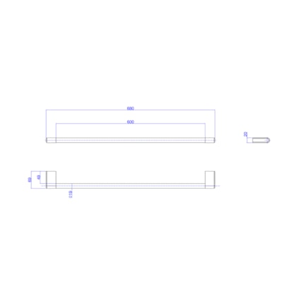 Porta Toalhas You Cromado Deca 60cm