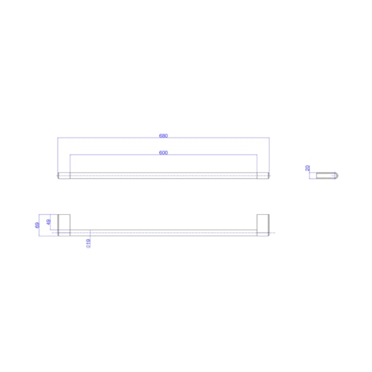 Porta Toalhas You Cromado Deca 60cm - Imagem principal - ceb5460d-e83d-4521-87f9-a1caaacc9273