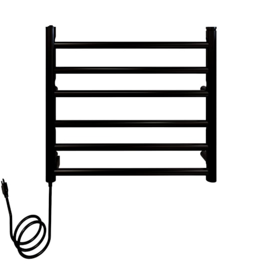 Porta Toalheiro Aquecido Spheric 127V Preto Fosco Thermo 54cm - Imagem principal - 75e17ec4-23c5-4560-9be9-e1961fa21c43