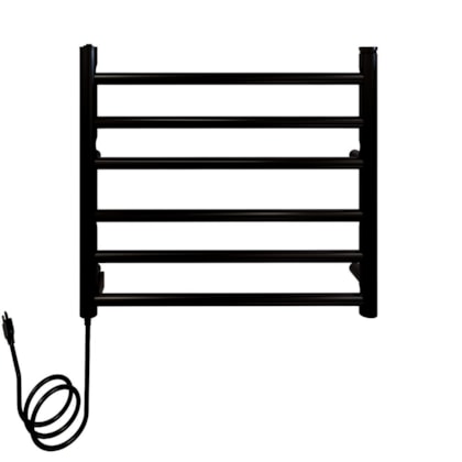Porta Toalheiro Aquecido Spheric Black Preto Fosco Thermo 220V