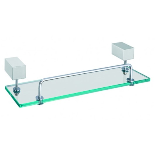 Prateleira Home Com Proteção 608 Cromada Meber - Imagem principal - 6dd8a2de-736b-49bb-b117-b1c966a897b0