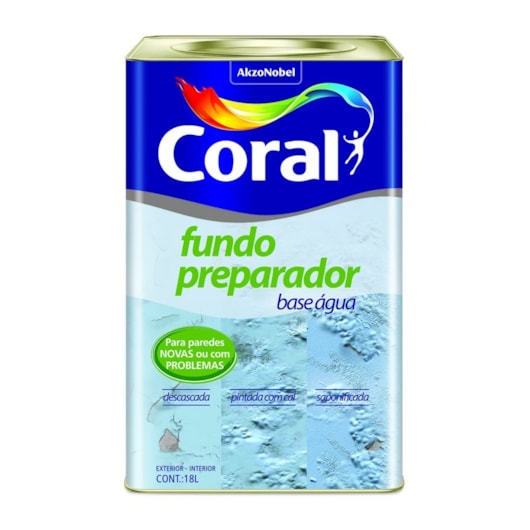 Pré Pintura Fundo Preparador Transparente Coral 18L - Imagem principal - 5c9a07a5-ec32-468b-9593-fd0500ab9295