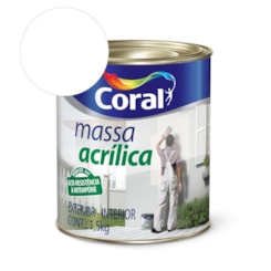 Pré Pintura Massa Acrilica Branco 1.5kg Coral