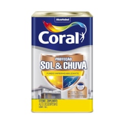 Pré Pintura Sol & Chuva Selador Impermeabilizante Branco 18l Coral