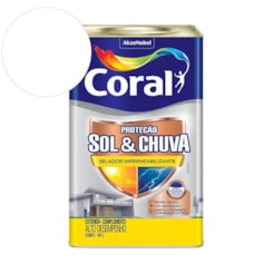 Pré Pintura Sol & Chuva Selador Impermeabilizante Branco 18l Coral