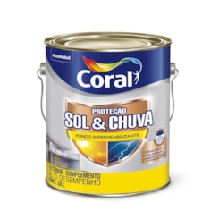 Pré Pintura Sol & Chuva Selador Impermeabilizante Branco 3.6l Coral