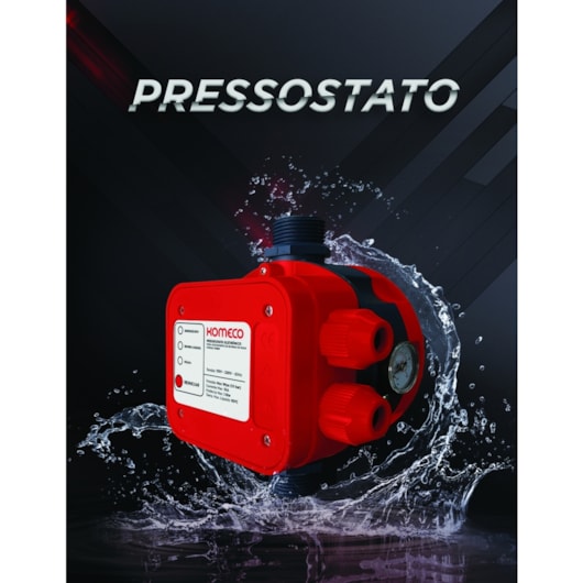 Pressostato Com Manômetro PS1100M Komeco - Imagem principal - 423747d8-1bcf-40e2-8a20-42dedca0c3cf