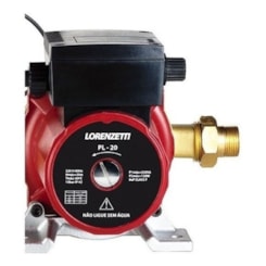 Pressurizador De Água PL20 Vermelho/Preto Lorenzetti 220v