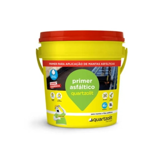 Primer Para Manta Asfaltica Balde Quartzolit 18L - Imagem principal - 8faba15b-38db-4d5c-9bfa-d9f44972db24