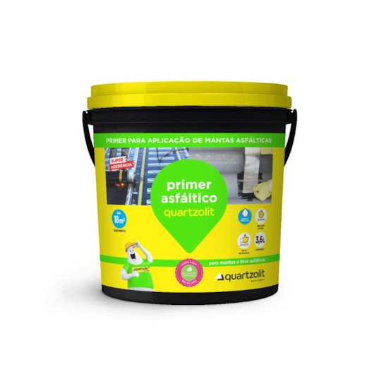 Primer Para Manta Asfaltica Galão Quartzolit 3,6L - Imagem principal - ca908ef2-8570-47ca-9a51-fbfb874b97ee
