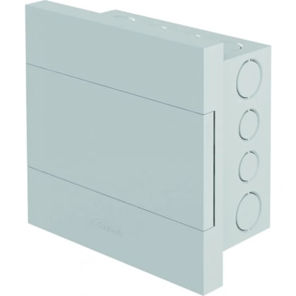 Quadro De Distribuição Liso Com Barramento e 08 Disjuntores Amanco