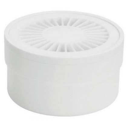 Ralo Cilindrico Sifonado Branco Amanco 10x5,4x4cm