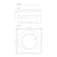 Ralo Elleve Touch Black Matte Linear 15x15cm - 7bbd9ceb-e06d-4ec4-822f-b187e71be73d