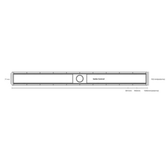 Ralo Linear Royal Com Tampa Oculta 133 Linear 100cm - Imagem principal - ebce1553-0eda-47b9-98d4-e88dc66ef3a2