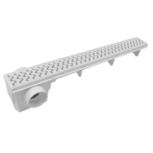 Ralo Linear Sifonado Com Grelha Branco Amanco 90 cm - Imagem principal - f2d75bff-f4f8-444f-bf39-84730f6d6972