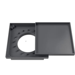 Ralo Oculto Quadrado Cinza Astra 10x10cm