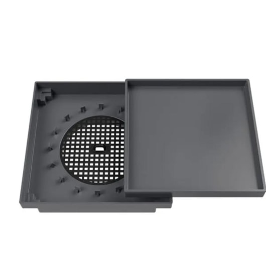 Ralo Oculto Quadrado Cinza Astra 10x10cm - Imagem principal - c6f77301-0d73-4c71-9364-e78b0a9e88c4