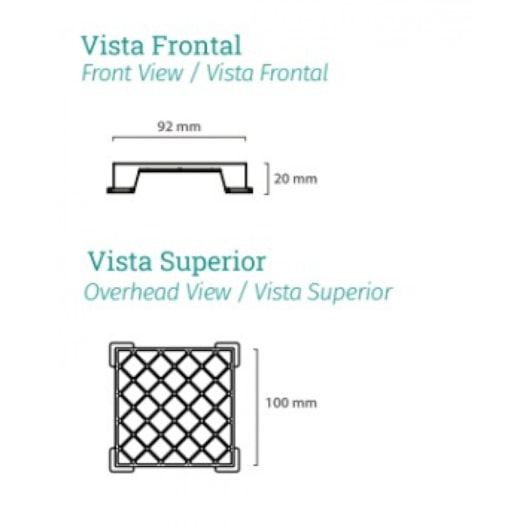 Ralo Oculto Quadrado PVC Novii 10x10cm Linear Acessórios - Imagem principal - 40b77e87-ee86-4e88-876d-8aac3a28feb9