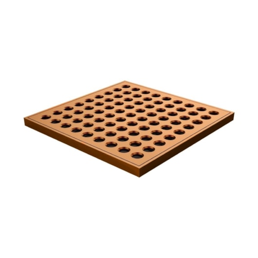 Ralo Quadrado 15cm Com Caixilho Latão 1919 Rosso Vecchio Fani Metais - Imagem principal - 3ef4f872-9474-4b05-a870-33859aba6125