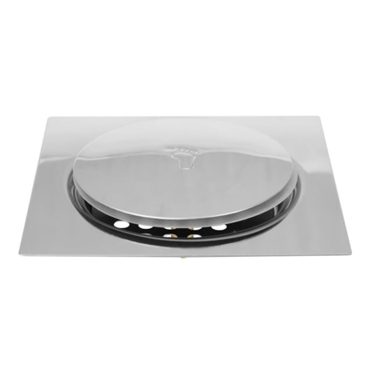 Ralo Quadrado Com Click 1921 Inox Fani 15cm - Imagem principal - 184db902-1f8c-4802-9597-b9c1053727ed