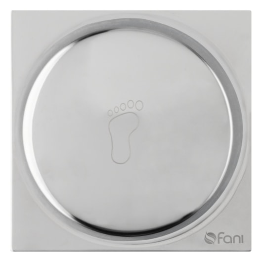 Ralo Quadrado Com Click Inox Fani 10 cm - Imagem principal - 9b80604f-e5e8-41df-8db9-485d676fd1b2