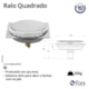 Ralo Quadrado Com Click Inox Fani 10 cm - 3533b49b-f7a8-4141-8c1e-7ca6f51bd601