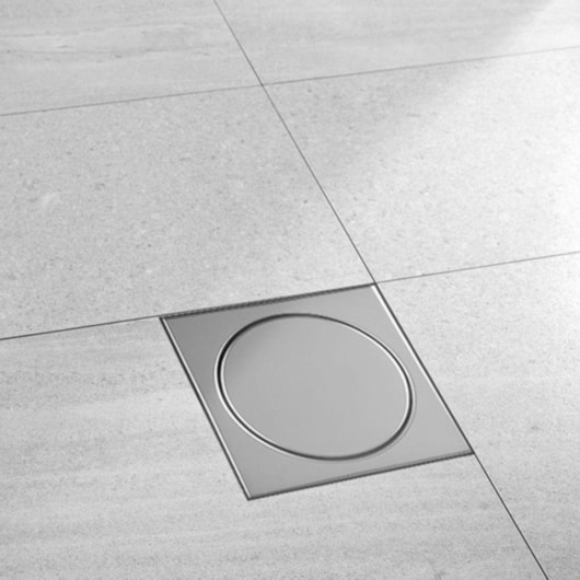 Ralo Quadrado Elegance 12,5x12,5cm Escovado Mozaik - Imagem principal - 412f9ec8-e320-4eb7-b5c0-03e6c6983a66