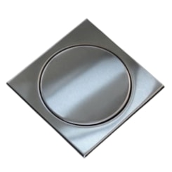 Ralo Quadrado Elegance 17,5x17,5cm Escovado Mozaik