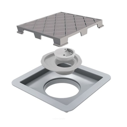 Ralo Quadrado Novii Linear 15x15cm