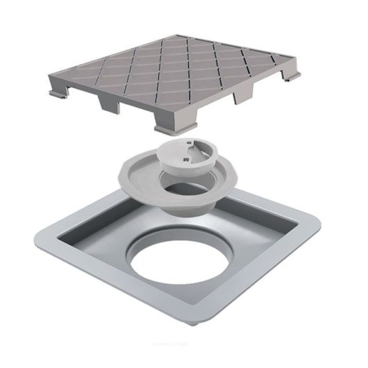 Ralo Quadrado Novii Linear 15x15cm - Imagem principal - 503536f7-fd1b-473d-a7bd-53347846f8d5