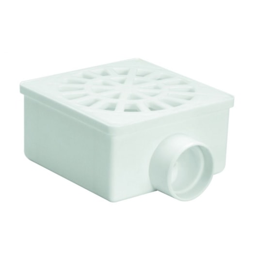 Ralo Quadrado Seco 10x5,4x4cm Branco Amanco - Imagem principal - 9c081b56-a7b6-4db0-b9b3-b3816659c66d