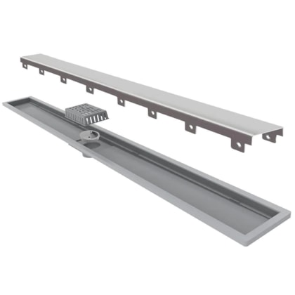 Ralo Royal Tampa Inox Com Saída Extremidade Linear 90cm