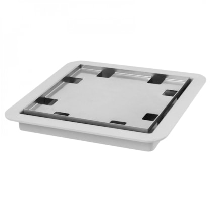 Ralo Square Com Tampa Oculta Linear 15x15cm