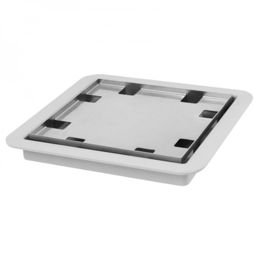 Ralo Square Com Tampa Oculta Linear 15x15cm - Imagem principal - 15f1a495-ed00-4f59-bb92-06a5d0e346bd