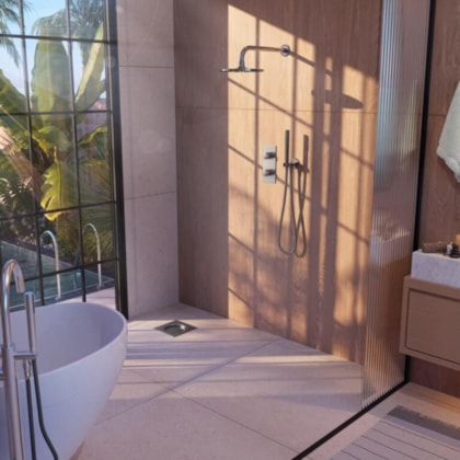 Ralo Touch Escovado Linear 15x15cm